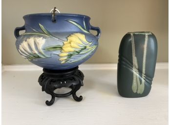 Roseville Pottery & Vase