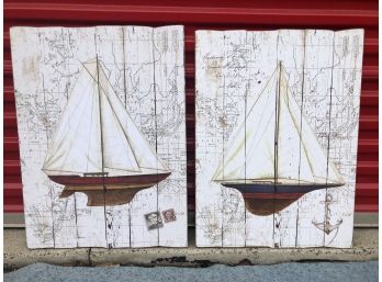 Pair Of Ship Wall Art (2 Of 2)