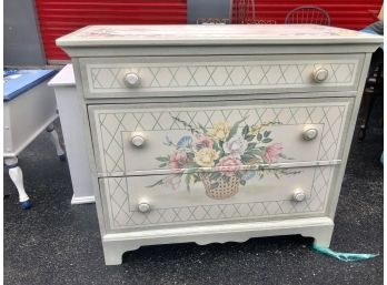 Vintage Hand-Painted Dresser