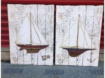 Pair Of Ship Wall Art (1 Of 2)