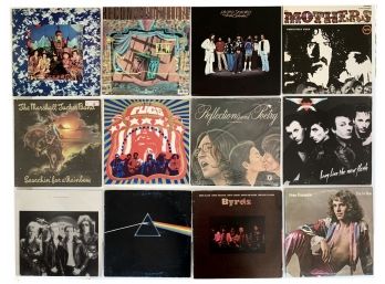 Group Lot Of 12 Vinyl LPs From The 70s