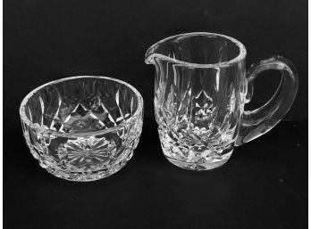 Waterford Crystal Creamer And Open Sugar Set