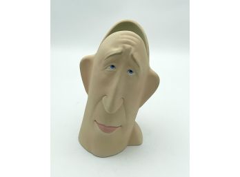 Vintage 1990s Debbie Fecher-Gramstad Ceramic Head Vase