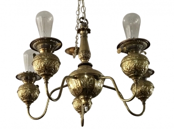 Antique Brass Chandelier