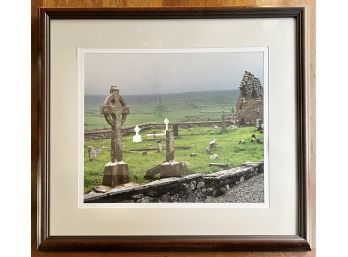 Thomas D. Mangelsen  Signed Limited Edition Colored Photograph Of Celtic Passage, Cemetery, Clare England