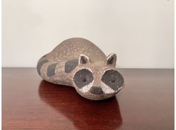 John H. Seymour Raccoon (Medium) Stoneware Art Pottery Sculpture #2