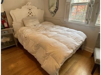 White Frame Full Bed