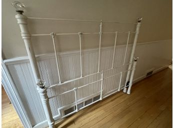 White Metal Pottery Barn Full Bed Frame