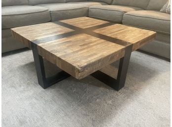 Wood Block Coffee Table