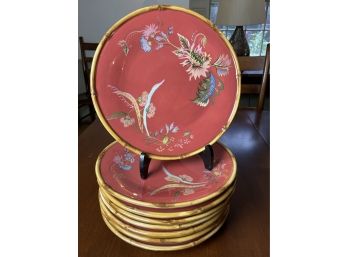 Tracy Porter The Artesian Road Collection Hand Painted Red Dish Set