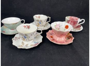 Floral Tea Cup And Saucer Candles