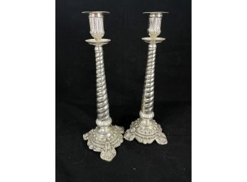 Swirled Candle Stick Holders