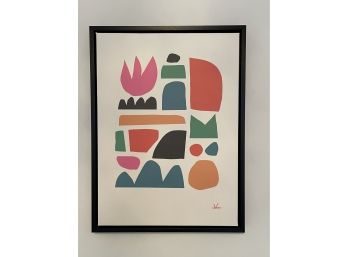 Abstract Color Block Art