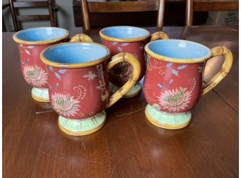 Tracy Porter The Artesian Road Collection Hand Painted Mugs