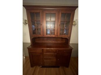 Beautiful Hutch With China Display