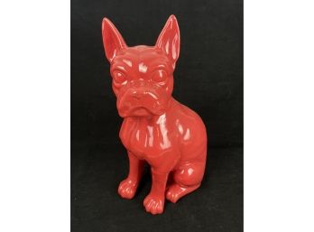 Red Dog Sculpture