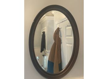 Oval Framed Wall Mirror