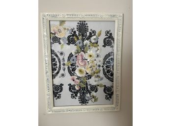 Embroidered Floral Art From Anthropologie