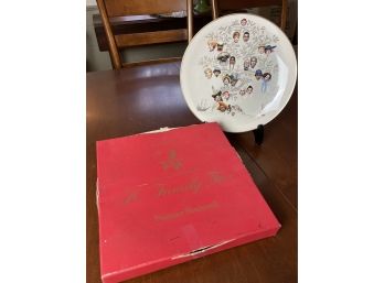 A Family Tree By Norman Rockwell Plate