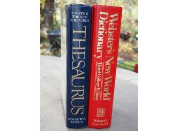 RETRO Webster's New World Dictionary 3rd College Edition & Roget's The New  Thesaurus