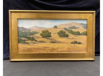 Original Norma Webb San Ramon Hills, CA Landscape In Oil Framed Signed