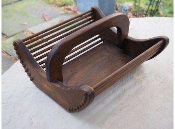 Wood Caddy With Handle Multi Functional Storage
