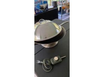 14' Stainless Steel Belgique Electric Wok