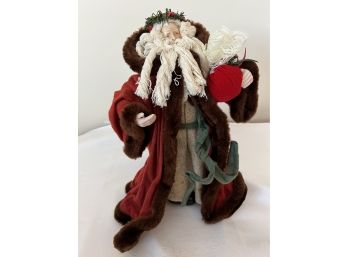 Brinn's Collectible Vintage 1990 Santa Figurine, 15'