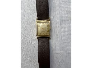 Lord Elgin 14 K Gold Filled Midcentury Vintage Watch