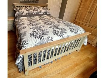 Wooden Queen Bed - Mattress & Linens Not Included