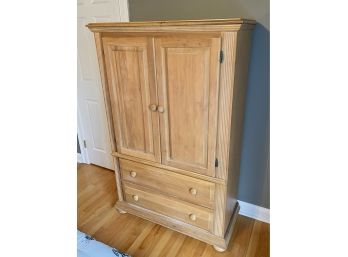 Blonde Wood Armoire