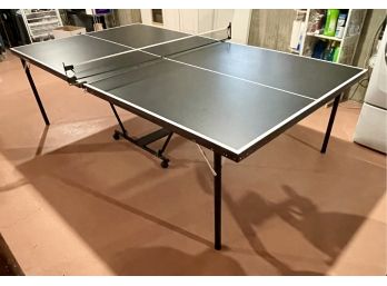 Folding Ping Pong Brand Table By Harvard Sports W/ Six Paddles & Balls Included