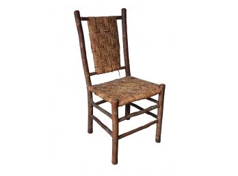 Vintage Indiana Hickory Co 'Old Hickory' Wood Side Chair C1940s