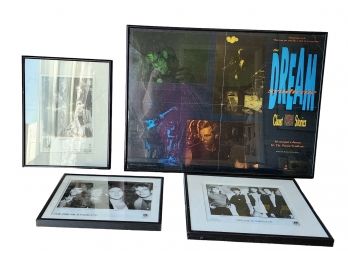 4 The Dream Syndicate Press Release Photos & Tour/Show Album Release Poster. C1980s