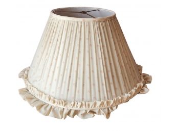 White With Pink Fabric Lamp Shade
