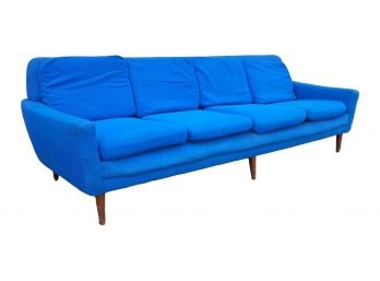 Folke Ohlsson For Dux Large Mid Century Modern Swedish Sofa ~ Original Material