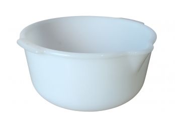 Mid Century Sunbeam Glasbake White Milk Glass Mixing Bowl J2259-18