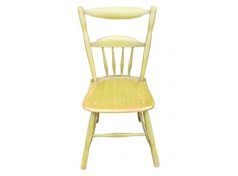 Painted Green 1960s Maple Cushman Furniture Style Side Chair