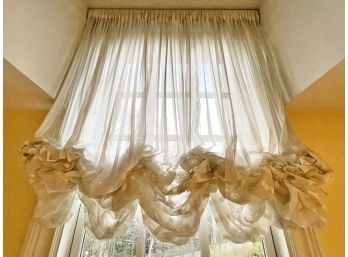 A Pair Of Sheer Austrian Curtains