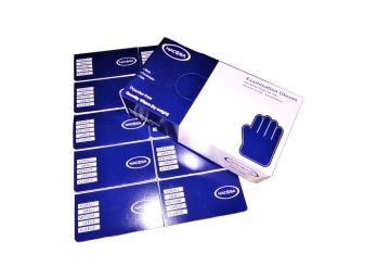 STAY SAFE - 10 BOXES OF 100 LARGE NITRILE EXAMINATION GLOVES - BRAND NEW 1 FULL CASE
