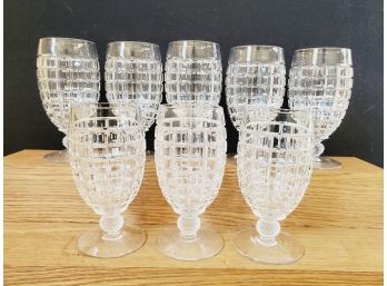 Vintage Heisey Victorian Footed Clear Iced Tea Glasses