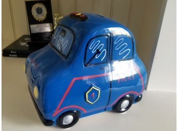 Vintage Ceramic Police Car Bank By Gift Giant LTD