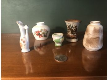 5 Minatures Including Crown Staffs England