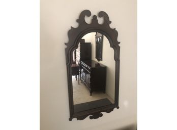 Mirror From 1940s 18 X 35 Vintage Mahogany Wood Framed Mirror