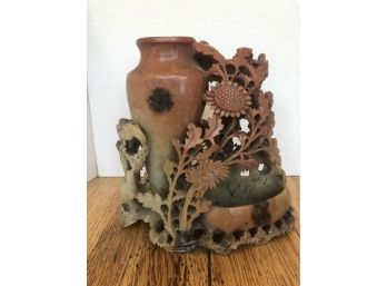 Soapstone Vase/Brush Pot