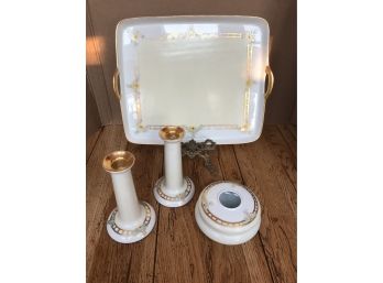 Beautiful B&G Limoges Dresser Set No Chips/cracks Or Repairs