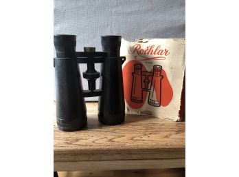 Vintage Rothlar Western Germany Toy Binoculars With Box 1950s