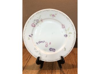 Meissen 9 1/4' Plate, Rosenthal Bavaria, Made Especially For J.E. Caldwell & Co Philadelphia