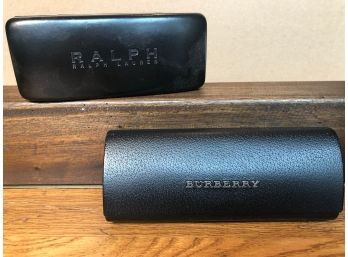 Burberry And Ralph Lauren Eyeglass Cases - Gently Used Condition