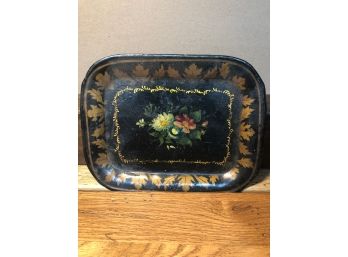 Miniature Painted Tray 60-70s,  6 1/4' X 8'